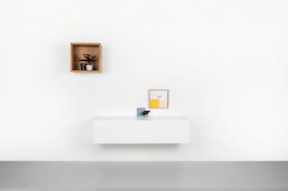 Zwevend design tv-meubel, RAAT, Norm | 100, Wit